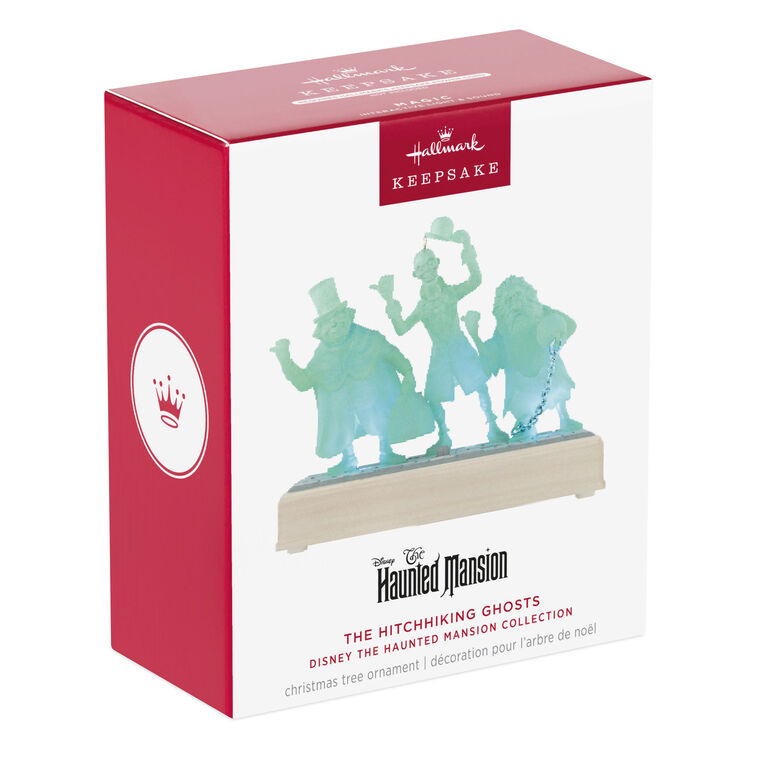 Hallmark 2025 Disney The Haunted Mansion Collection The Hitchhiking Ghosts Ornament With Light and Sound - BCGiftMall