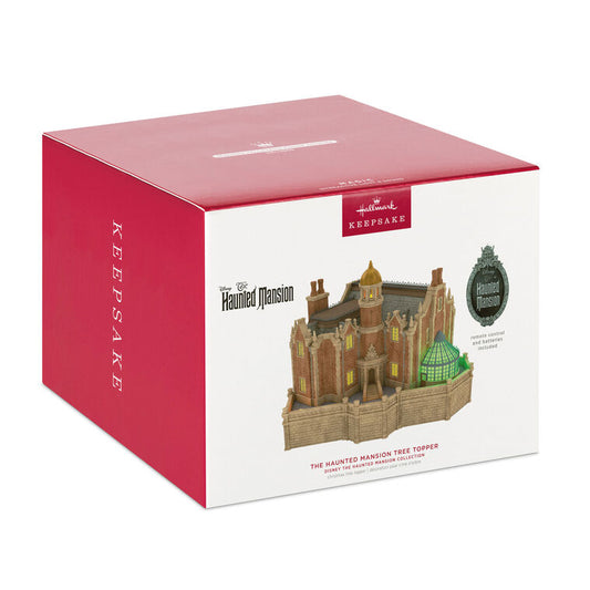 Disney The Haunted Mansion Collection The Haunted Mansion Musical Christmas Tree Topper With Light - BCGiftMall