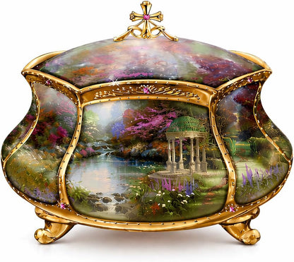 Thomas Kinkade Garden of Prayer "Have Faith" Music Box
