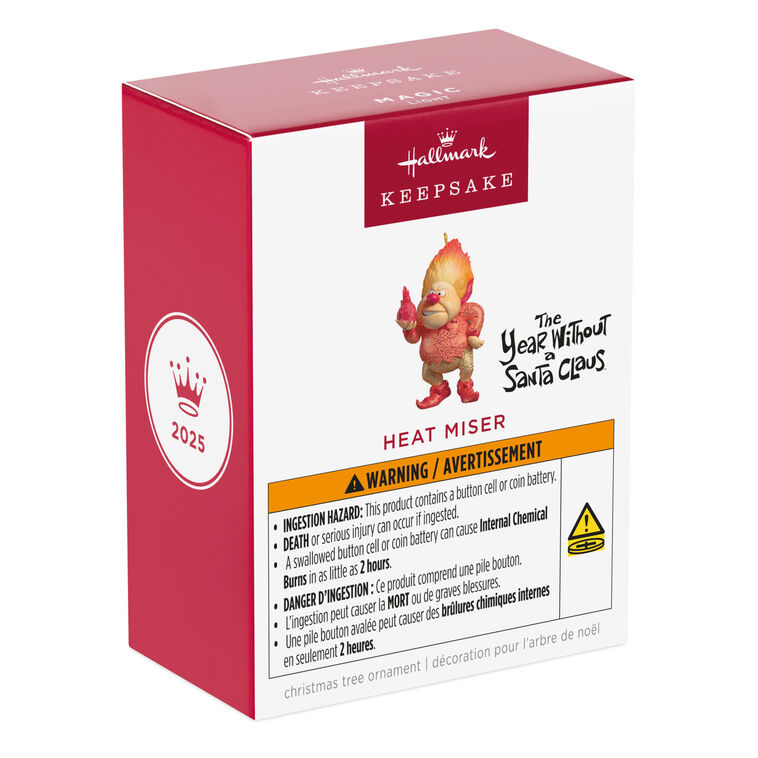 Hallmark Keepsake Christmas Ornament 2025, The Year Without a Santa Claus Heat Miser with Light, Christmas Movie Gifts - BCGiftMall