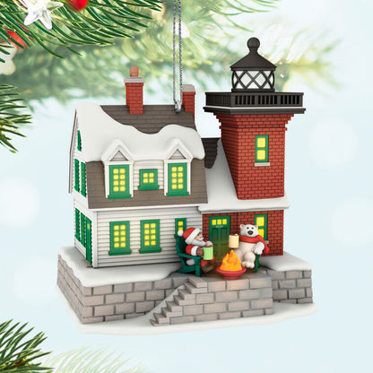 Hallmark Keepsake Christmas Ornament 2025, Holiday Lighthouse 2025 with Light, Gifts for Christmas Lovers - BCGiftMall