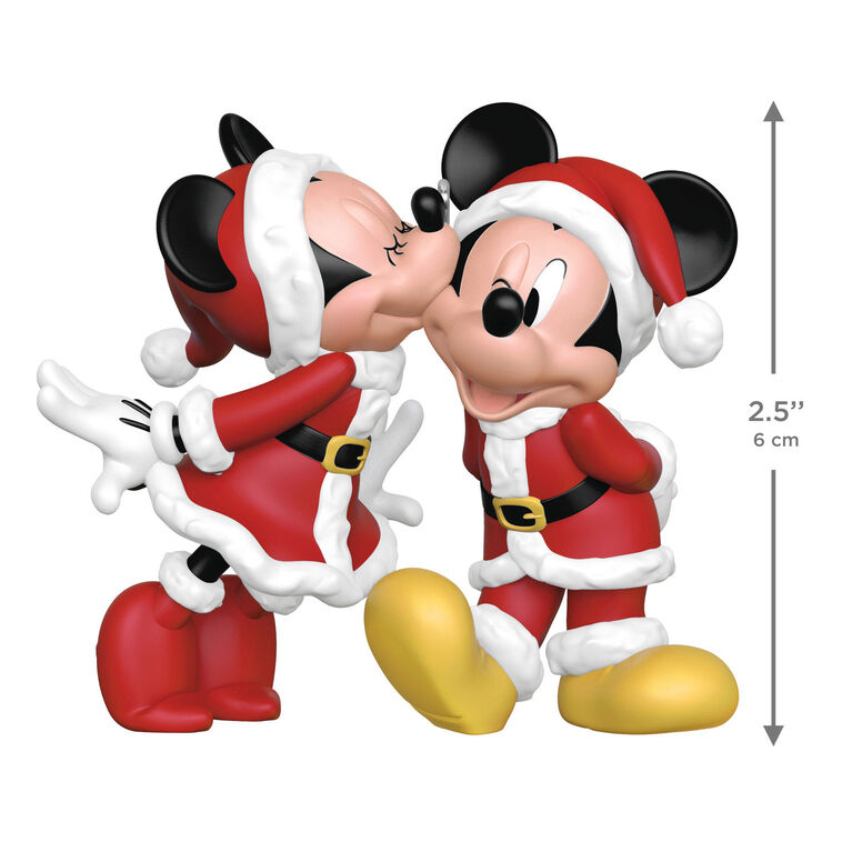Hallmark 2026 Christmas Ornament Disney Mickey and Minnie Merry Kissmas