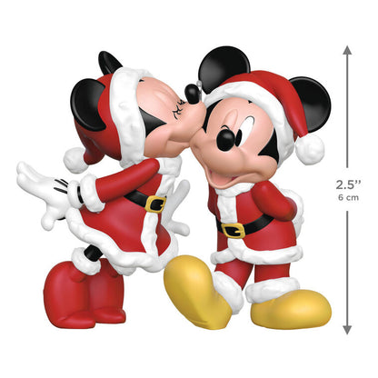 Hallmark 2026 Christmas Ornament Disney Mickey and Minnie Merry Kissmas