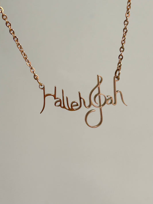 Beloved One® “Hallelujah” Rose Gold-Plated Necklace