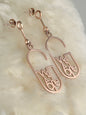 Beloved One® “We Are One” Rose Gold Dangle Earrings
