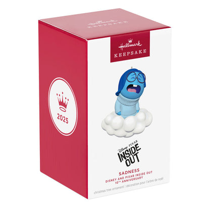 Hallmark Keepsake 2025 Disney Pixar Inside Out 10th Anniversary Sadness Ornament