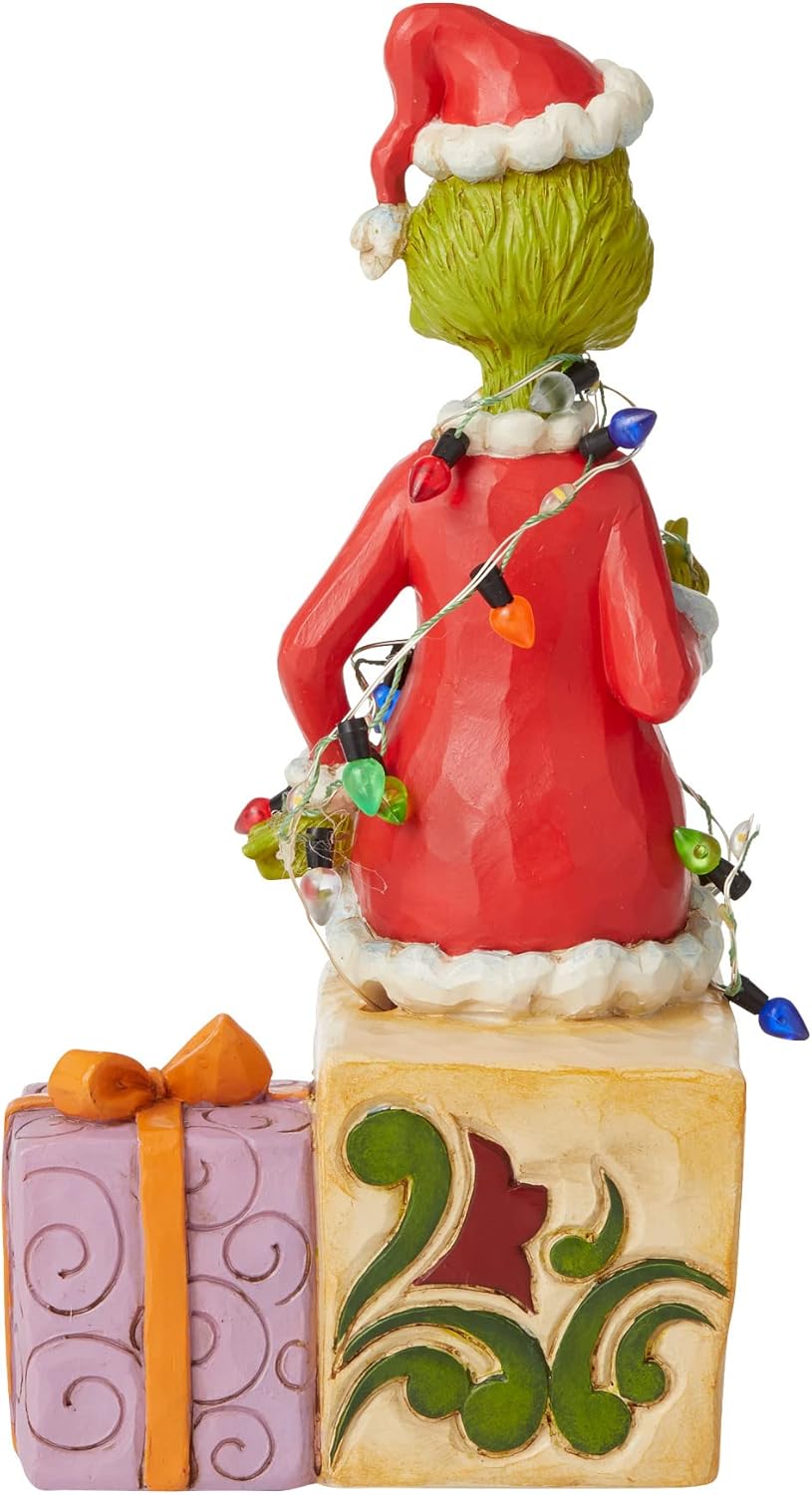 Enesco Grinch by Jim Shore Grinch on Present Figurine - BCGiftMall
