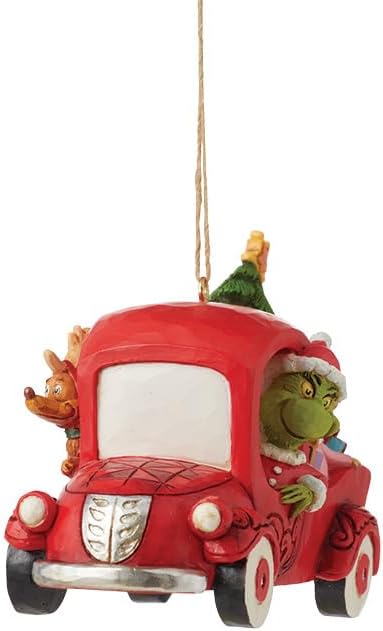 Enesco Jim Shore Dr. Seuss Grinch in Red Truck Ornament - BCGiftMall