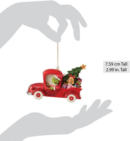 Enesco Jim Shore Dr. Seuss Grinch in Red Truck Ornament - BCGiftMall