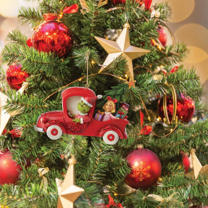 Enesco Jim Shore Dr. Seuss Grinch in Red Truck Ornament - BCGiftMall