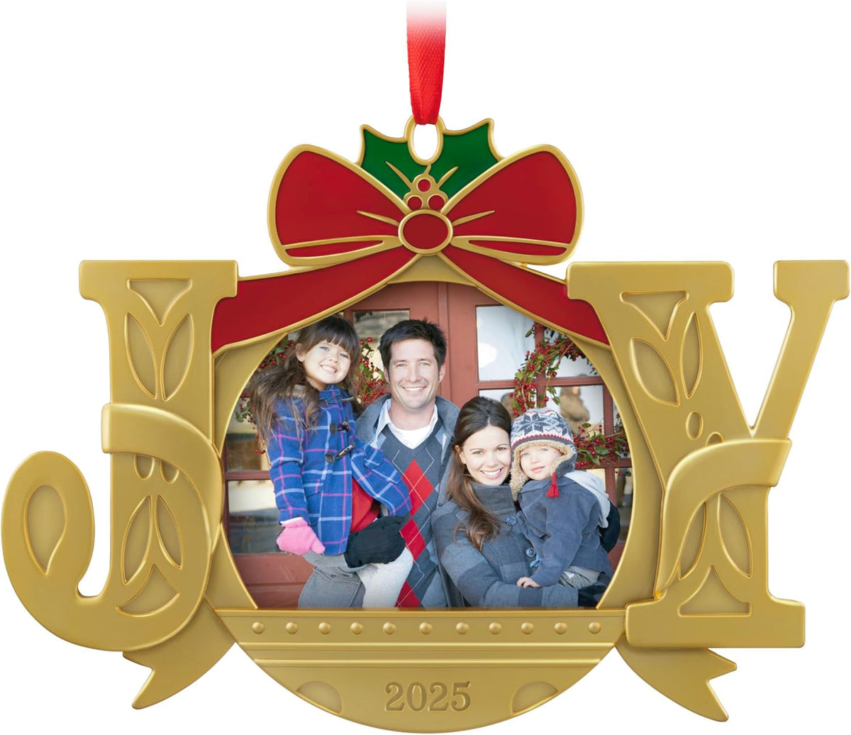 Hallmark Keepsake Christmas Ornament 2025, A Joy to Behold 2025 Photo Frame, Metal