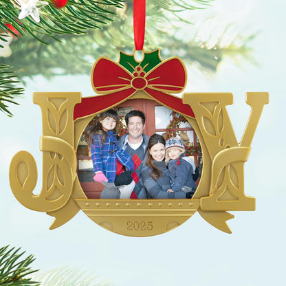 Hallmark Keepsake Christmas Ornament 2025, A Joy to Behold 2025 Photo Frame, Metal