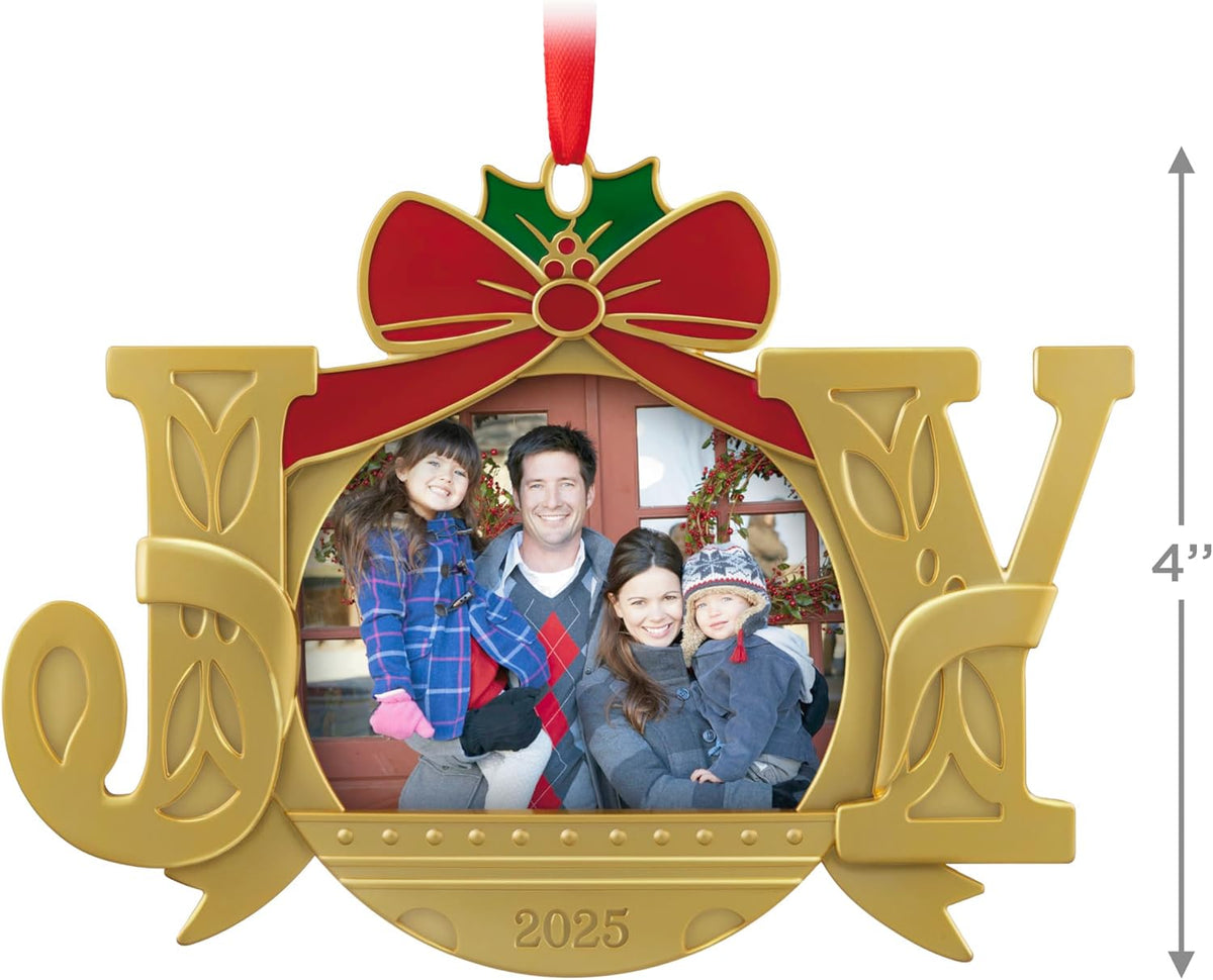 Hallmark Keepsake Christmas Ornament 2025, A Joy to Behold 2025 Photo Frame, Metal