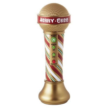 Hallmark 2025 Merry-Okee Christmas Interactive Microphone
