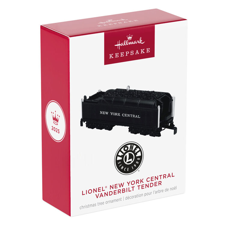 Hallmark Keepsake Christmas Ornament 2025, Lionel New York Central Vanderbilt Tender, Metal, Gifts for Train Lovers - BCGiftMall