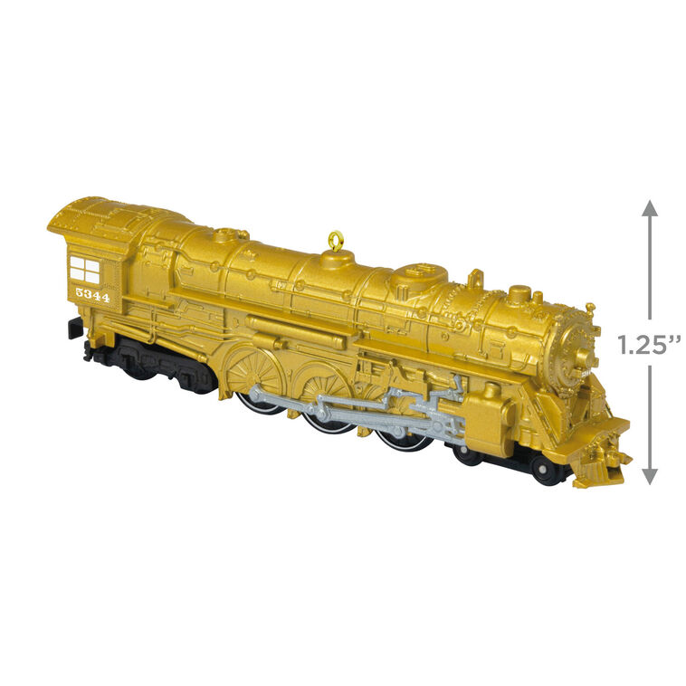 Hallmark 2025 Lionel® Trains New York Central 700E Hudson Locomotive Metallic Gold Metal Ornament Limited - BCGiftMall