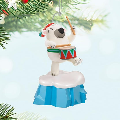 Hallmark Keepsake Christmas Ornament 2024, Little Drummer Bear Musical, Gifts for Musicians