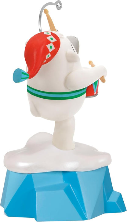 Hallmark Keepsake Christmas Ornament 2024, Little Drummer Bear Musical, Gifts for Musicians