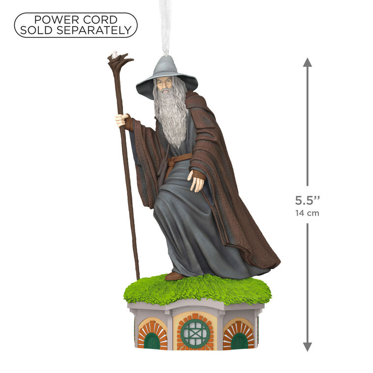 2026 Hallmark Christmas Ornament Lord of the Rings: The Fellowship of the Ring Collection Gandalf the Grey Ornament With Light and Sound
