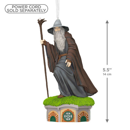 2026 Hallmark Christmas Ornament Lord of the Rings: The Fellowship of the Ring Collection Gandalf the Grey Ornament With Light and Sound