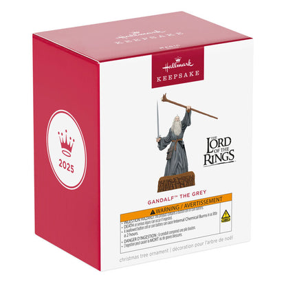 Hallmark Keepsake Christmas Ornament 2025, The Lord of The Rings Gandalf The Grey with Sound, Movie Gifts - BCGiftMall