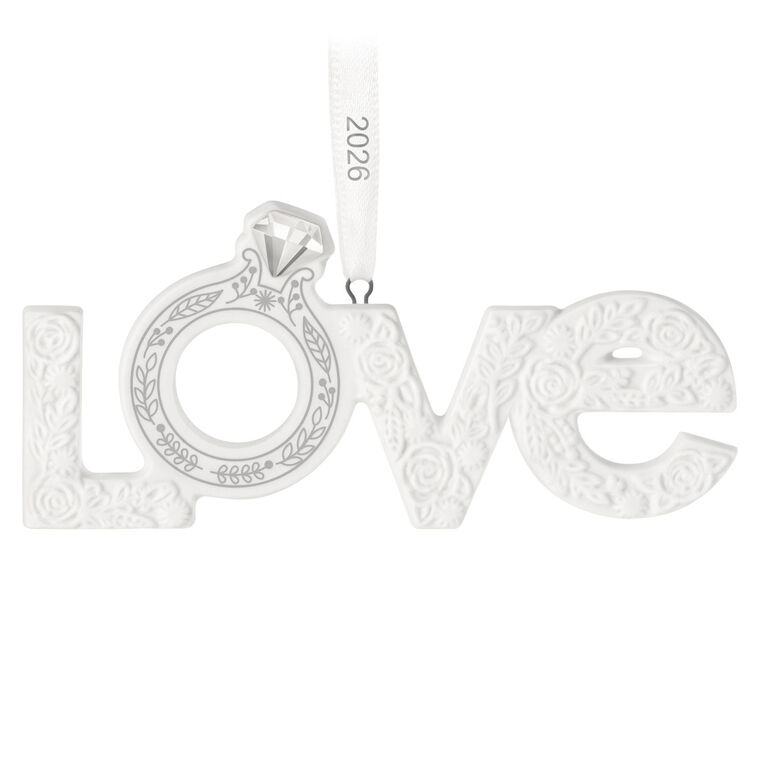 Hallmark Christmas Ornament Our Engagement 2026 Porcelain Ornament