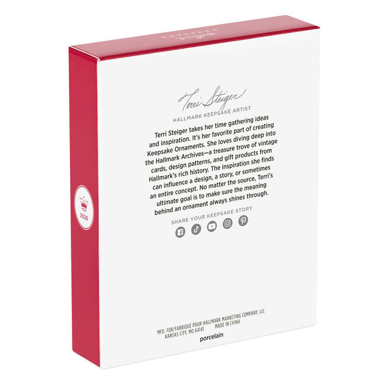 Hallmark Christmas Ornament Our Engagement 2026 Porcelain Ornament