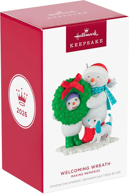 Hallmark 2026 Keepsake Christmas Ornament (Making Memories Welcoming Wreath)