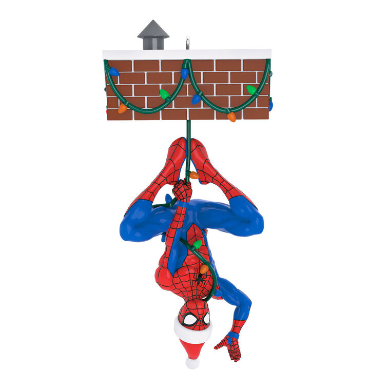 Hallmark Keepsake Christmas Ornament 2025, Marvel Spider-Man Peekbuster with Motion-Activated Sound, Gifts for Marvel Fans - BCGiftMall
