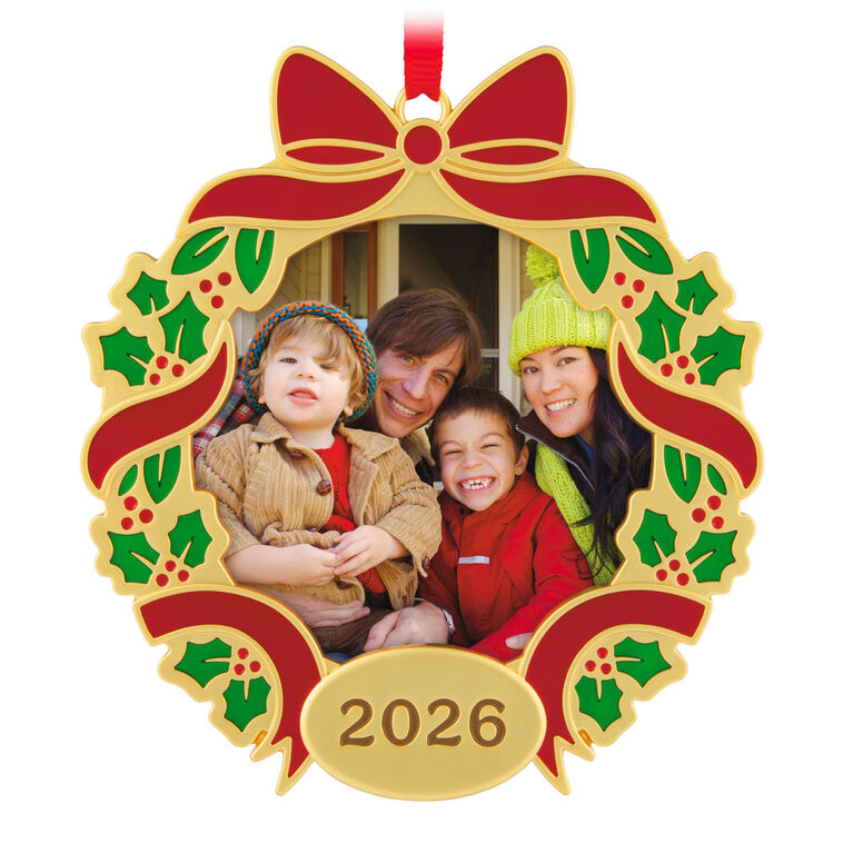 Hallmark Christmas Ornament Our Family Christmas 2026 Photo Frame Metal Ornament