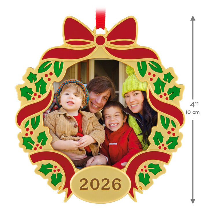 Hallmark Christmas Ornament Our Family Christmas 2026 Photo Frame Metal Ornament