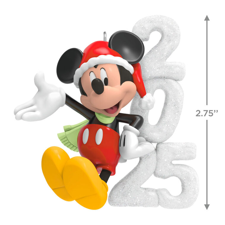 Hallmark Keepsake Christmas Ornament 2025, Disney Mickey Mouse A Year of Disney Magic - BCGiftMall