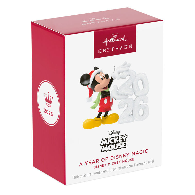 Hallmark Christmas Disney Mickey Mouse A Year of Disney Magic 2026 Ornament