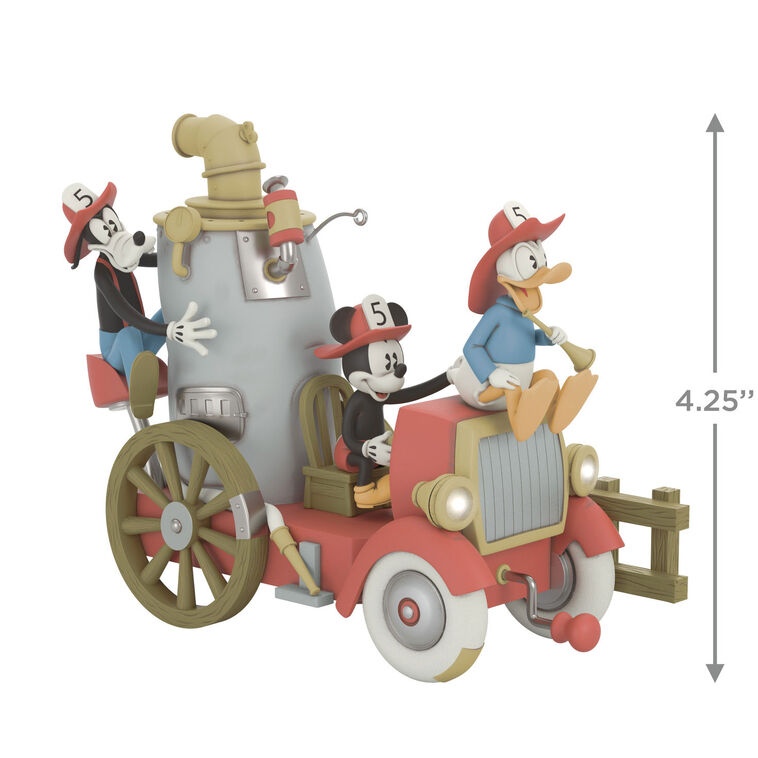 Hallmark Keepsake Christmas Ornament 2025, Disney Mickey and Friends Firefighting Friends 2025 with Light, Sound and Motion, Gifts for Disney Fans - BCGiftMall