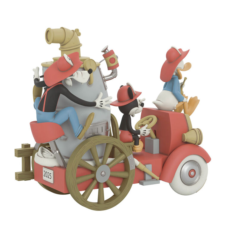 Hallmark Keepsake Christmas Ornament 2025, Disney Mickey and Friends Firefighting Friends 2025 with Light, Sound and Motion, Gifts for Disney Fans - BCGiftMall