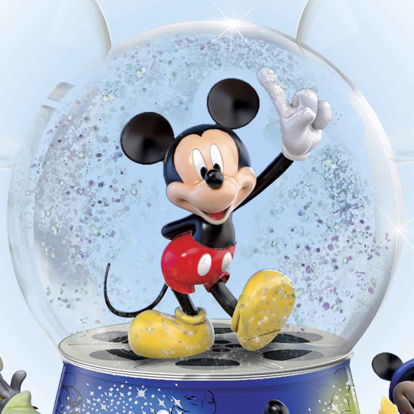 Disney Mickey Mouse Bradford Exchange Glitter Globe With Motion And Music