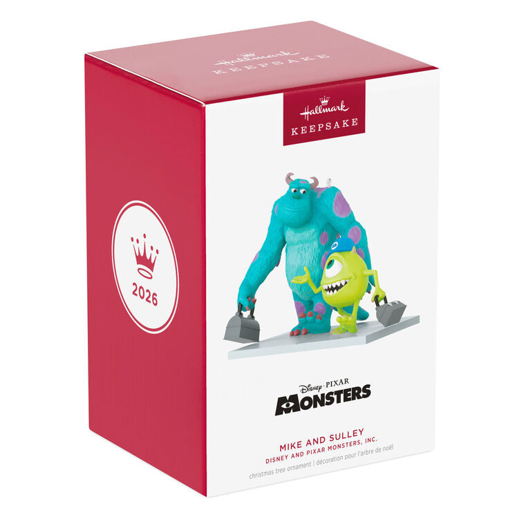 Hallmark 2026 Keepsake Christmas Disney/Pixar Monsters, Inc. Mike and Sulley Ornament