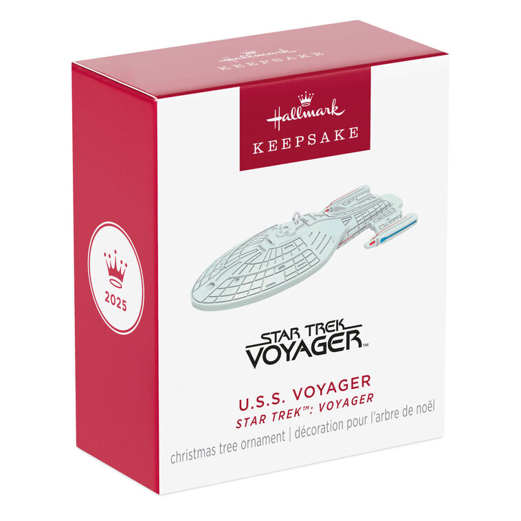 Hallmark Keepsake 0.25" Mini Christmas Ornament 2025, Star Trek: Voyager U.S.S. Voyager, Gifts for Trekkies - BCGiftMall