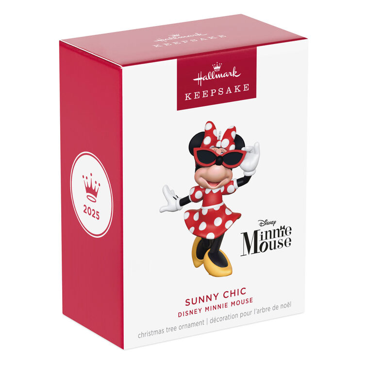 Hallmark Keepsake Christmas 2025 Disney Minnie Mouse Sunny Chic Ornament