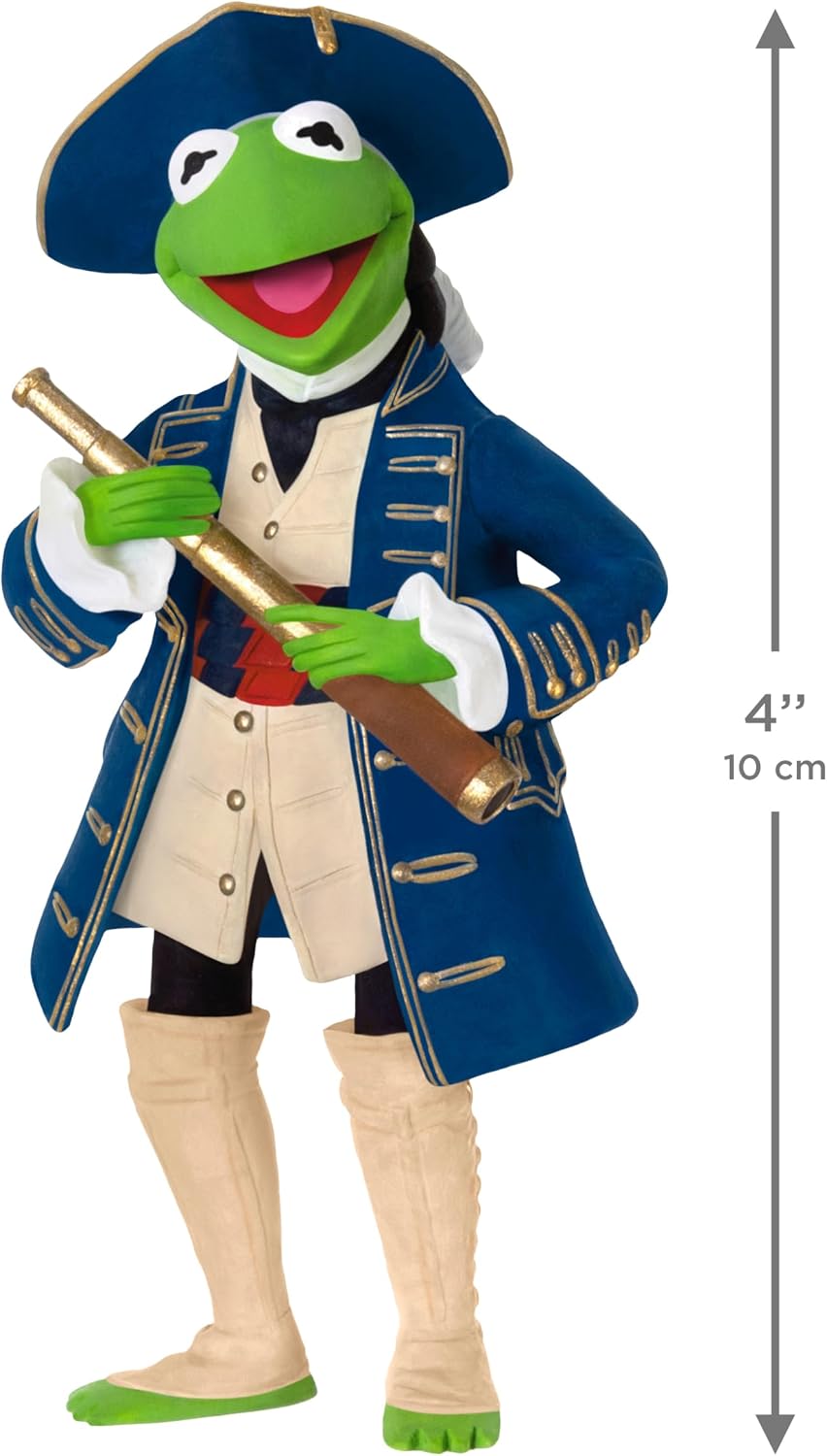 Hallmark Keepsake Christmas Ornament 2026, Disney Muppet Treasure Island 30th Anniversary Kermit as Captain Smollett, Gifts for Disney Fans