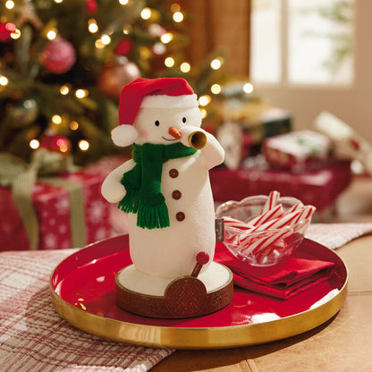 Hallmark 2025 Musical Tree-Lighting Snowman Plush, 10.5"