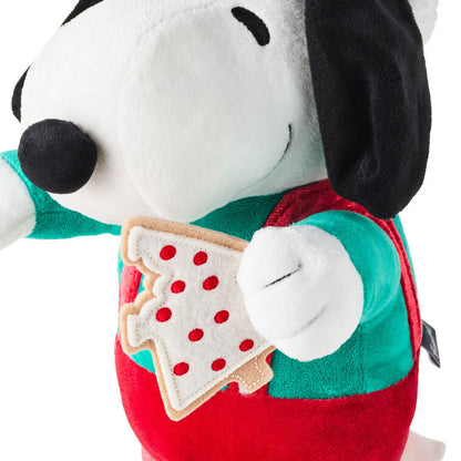 Hallmark Peanuts® Santa Snoopy With Cookie Plush With Sound and Motion, 12"