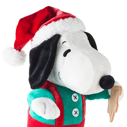Hallmark Peanuts® Santa Snoopy With Cookie Plush With Sound and Motion, 12"