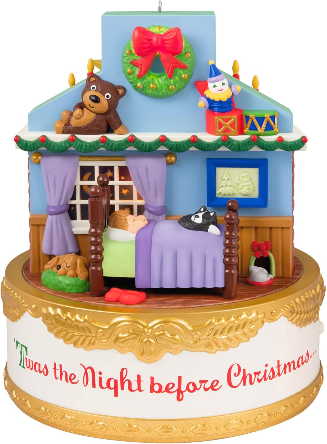 Hallmark Keepsake Christmas Ornament 2026, The Night Before Christmas with Light, Sound and Motion, Gifts for Christmas Lovers