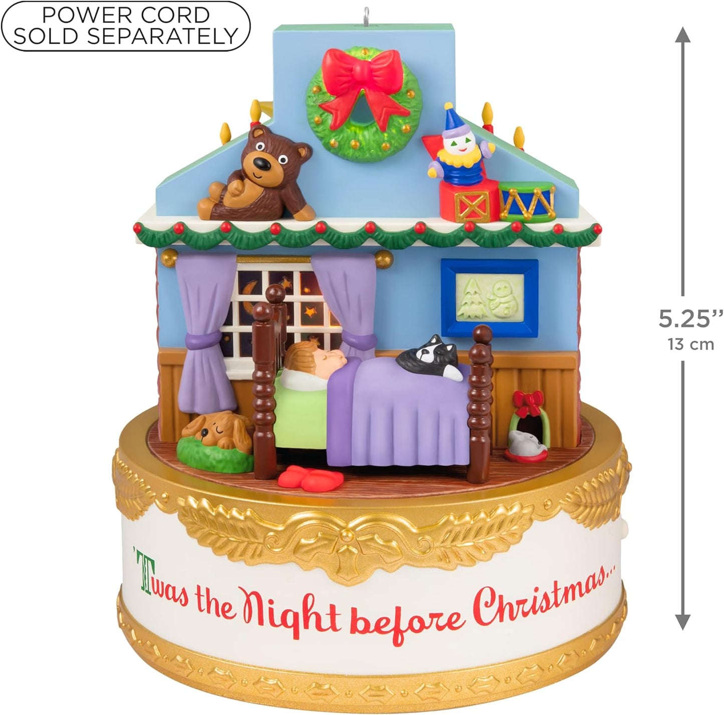 Hallmark Keepsake Christmas Ornament 2026, The Night Before Christmas with Light, Sound and Motion, Gifts for Christmas Lovers