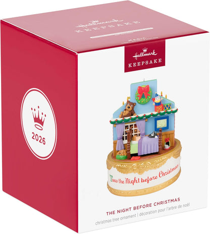 Hallmark Keepsake Christmas Ornament 2026, The Night Before Christmas with Light, Sound and Motion, Gifts for Christmas Lovers