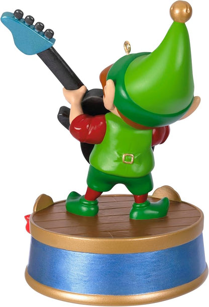 Hallmark Keepsake Christmas Ornament 2024, North Pole Tree Trimmers Band Collection Gil On Guitar Musical with Light, Music Gifts