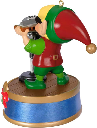 Hallmark Keepsake Christmas Ornament 2024, North Pole Tree Trimmers Band Collection Hank On Harmonica Musical with Light, Music Gifts