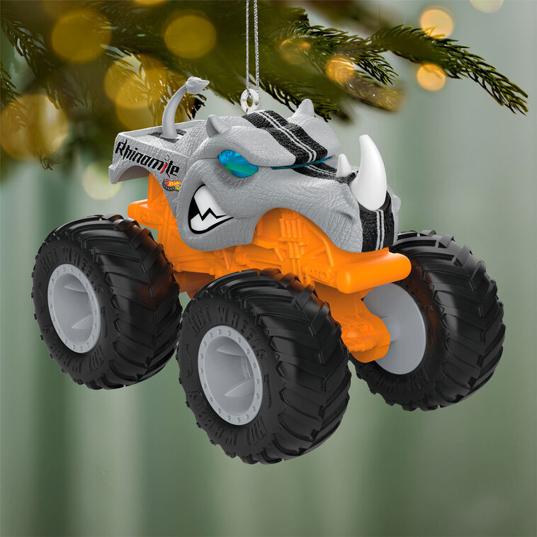 Hallmark 2026 Christmas Ornament Hot Wheels Monster Trucks Rhinomite