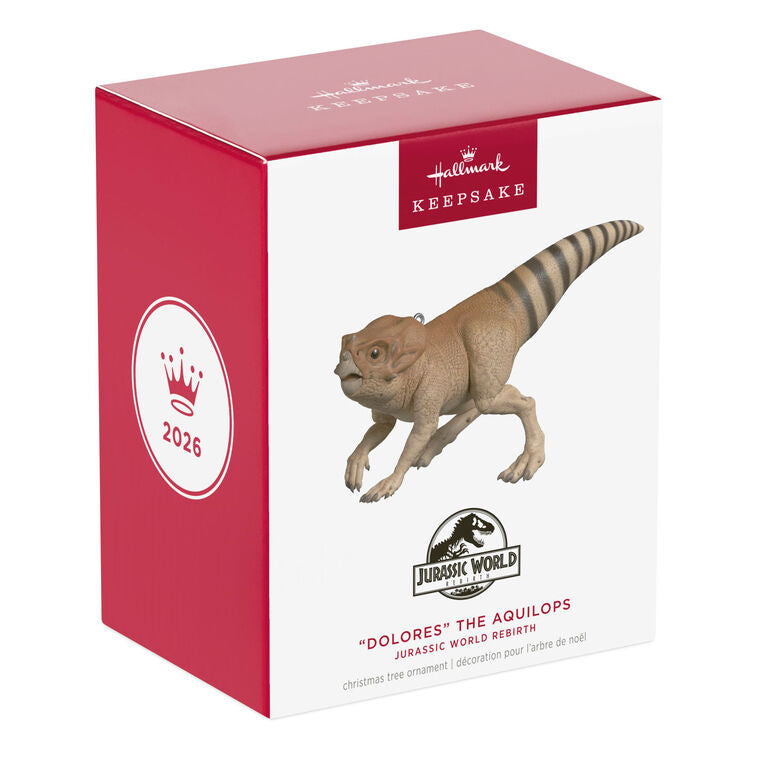 Hallmark 2026 Christmas Ornament Jurassic World Rebirth "Dolores" the Aquilops
